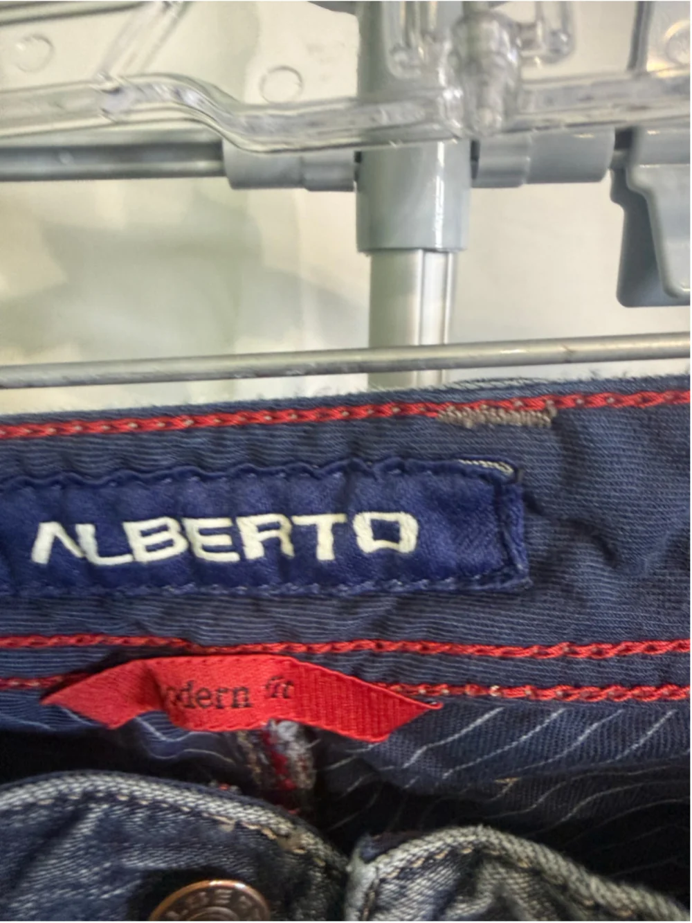 Men's ALBERTO Slim Straight Jeans in Blue